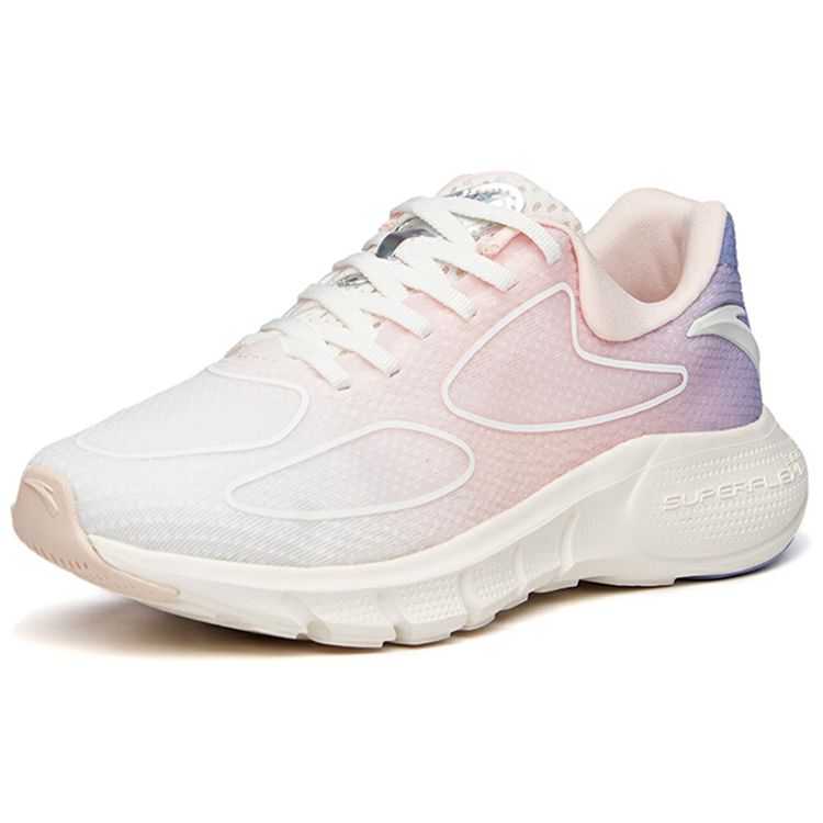 Anta Кроссовки Running Series Mesh Comfortable Low-Go для женщин, кроссовки Ivory-White 122135555-5