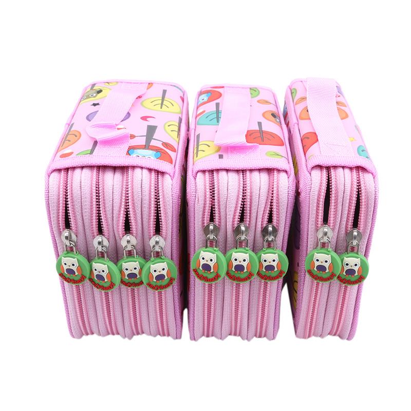 Многосекционный красочный студенческий пенал-бокс для карандашей и маркеров большой вместимости, для эскизов и рисования, для кистей, канцелярский