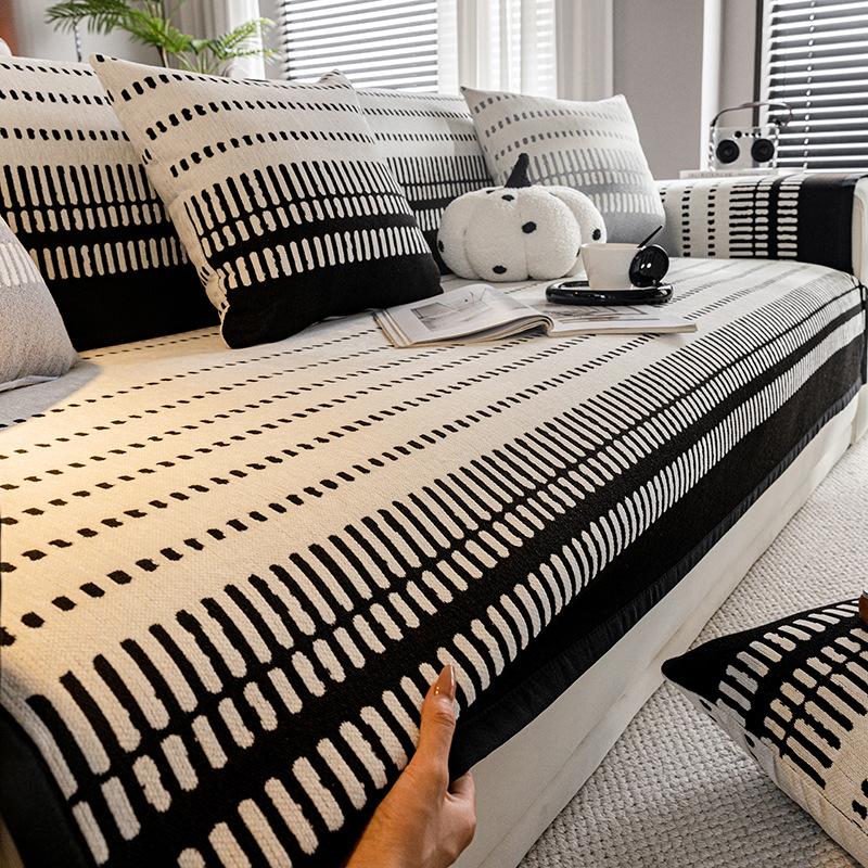 Chenier Sofa Cushion New Four-Season Universal Straight Row Seat Cushion Light Luxury High-End Sofa Cover Cover Cover Towel