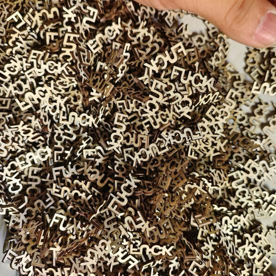 Bad Mood Gift Bottle Pieces Vent Wooden Fucks Letter Gift Jar Funny Office Colleague Friend