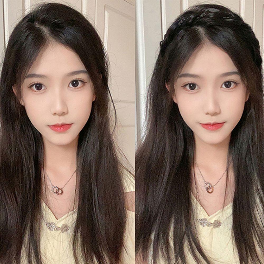 Headband Fishbone Braid Non-slip Wig Headband Wide Hair Hoop Female Hairbands Korean Style Headwear