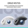 Logitech ERGO M575 S Ergonomic Mouse, Trackball Mouse, Wireless Bluetooth Dual-mode Office Mouse with Wireless 2.4G Receiver