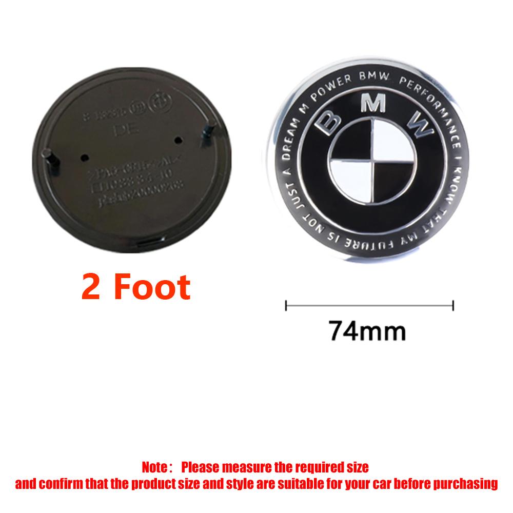 Car Wheel Center Cover Hubcaps Steering Wheel Badge Front Hood Emblem Rear Logo Decoration For BMW M M3 M5 X2 F01 F20 F10 X5 E36 RXDMV1