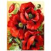 Full 5D Diy Diamond Painting Red Flowers Embroidery Cross Stitch Home Decor Handmade Gift