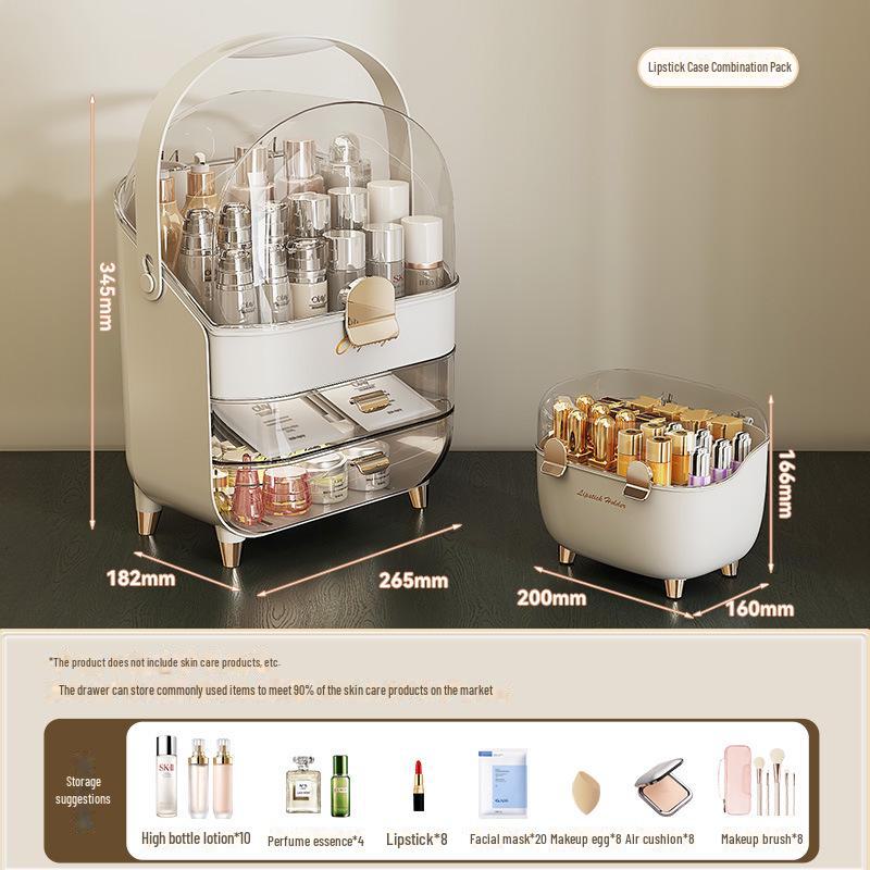 Продвинутый пыленепроницаемый бокс для хранения помад в стиле инс с крышкой