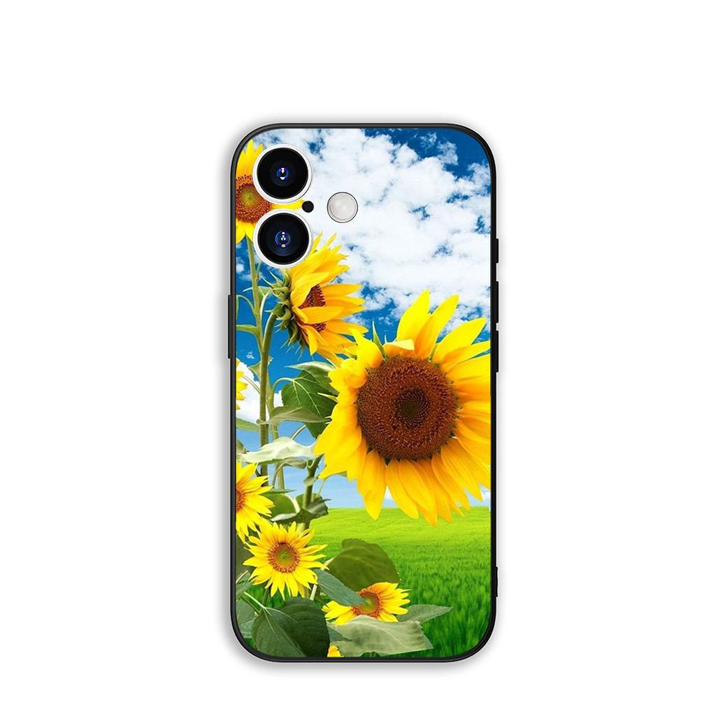 Cover Sunflower Flower Painted Yellow for Samsung Galaxy S25 S24 S22 S23 FE Ultra Plus A56 A05 A06 A15 A16 A55 S7 Edge Case