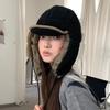 Снежная зимняя шапка-бини со складными наушниками из овечьей шерсти для мужчин и женщин