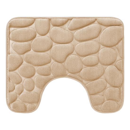 Toilet Floor Mat Wear Resistant Super Absorbent Non-Slip Design Decorative Bathroom U-shaped Floor Mat