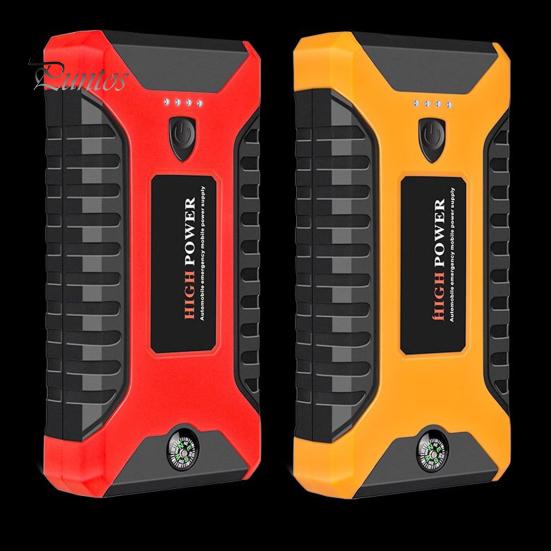 Multifunctional Car Battery Jump Starter with LED Flashlight Easy To Use 12V Portable Power Pack Battery Booster Jump Box