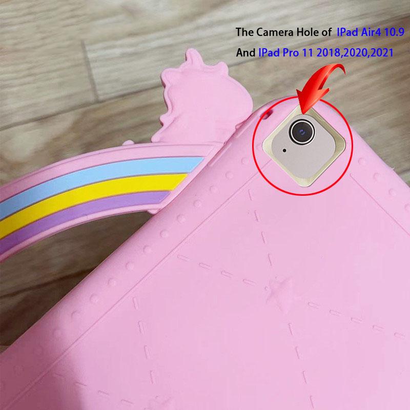 Детский чехол с мультяшным рисунком для Ipad 7, 8, 10, 2, 6, 9, 7 Pro 10, 5, 11, чехол для планшета, силиконовый чехол-подставка, чехол