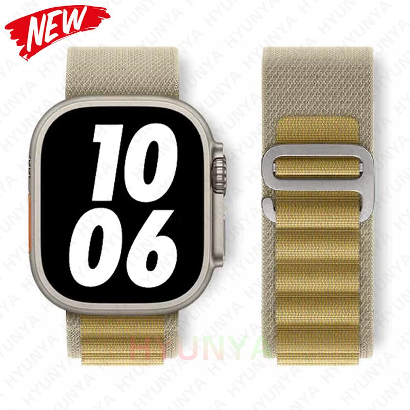 Альпийский ремешок для Apple Watch Band Series 10 9 8 7 SE Ultra 2 41мм 42мм 45мм 46мм 49мм 40мм 44мм IWatch Correa Ремешок Браслет