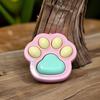Key Ring Cat Claw Button Pendant Cartoon Cat Paw Keyboard Novelty Cat Paw Keychain  Kids Toy