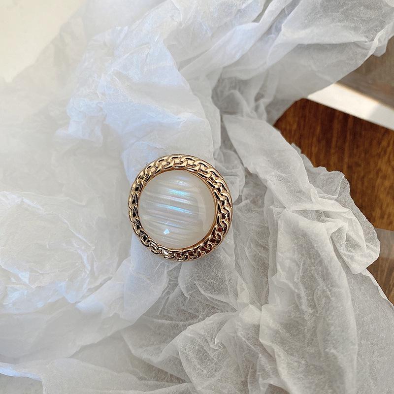 Estudi Pearl Матовый Металлический Пуговица Свитер Куртка Аксессуары Для Волос Веревочный Декор