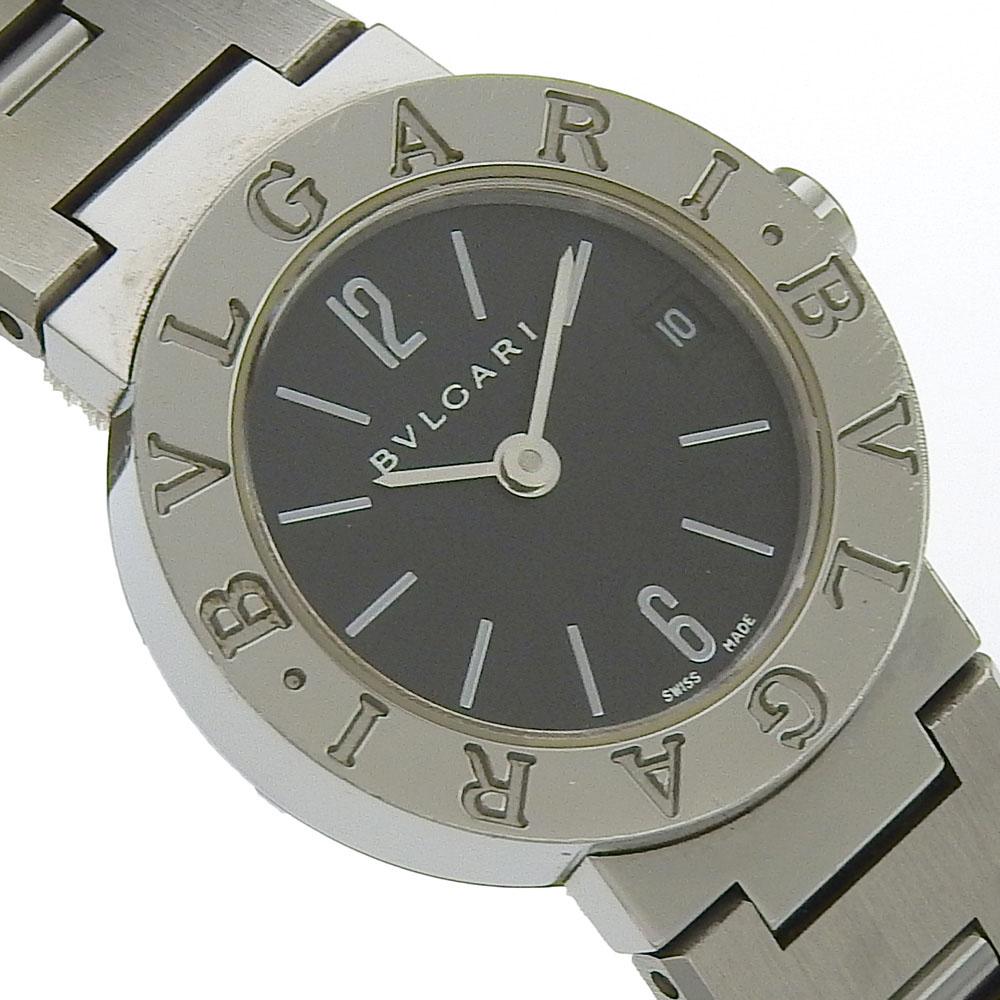 Bvlgari Часы Bzero1 BB23 Нержавеющая сталь Be zero one черный циферблат Нержавеющая сталь Кварцевые Аналоговый дисплей Женские Б/У