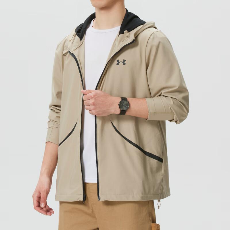 Under Armour Модная ветрозащитная тканая куртка с капюшоном Мужские куртки 6014621-299
