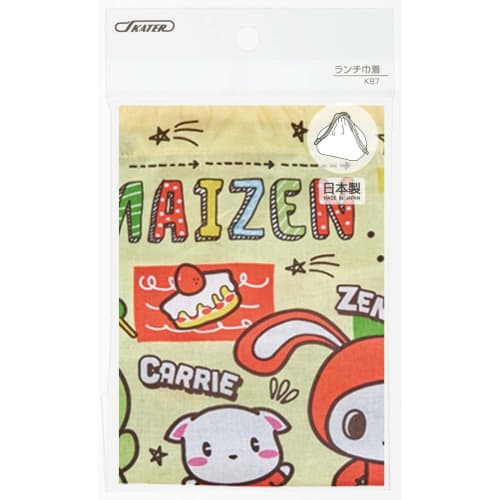 Skater Children's Lunch Box Drawstring Bag Maizen Sisters 23 Made In Japan KB7-A