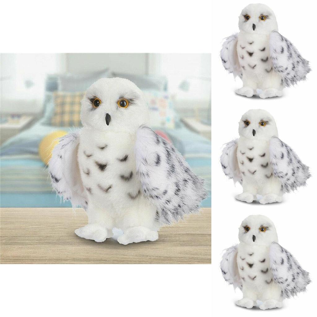 Whimsical Wizard Snowy Owl Plush Toy Huggable Stuffed Animal Ideal For Christmas