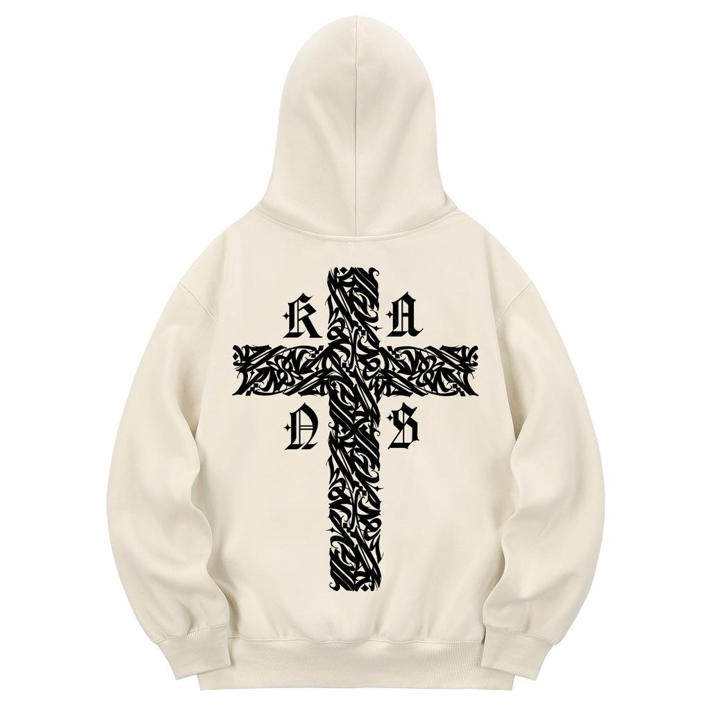 Kmc0205 Кентик Худи с подкладкой из флиса Cross Кремовый