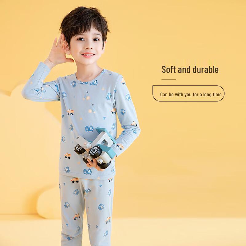 Fenteng Kids' Breathable Cotton Thermal Underwear Set
