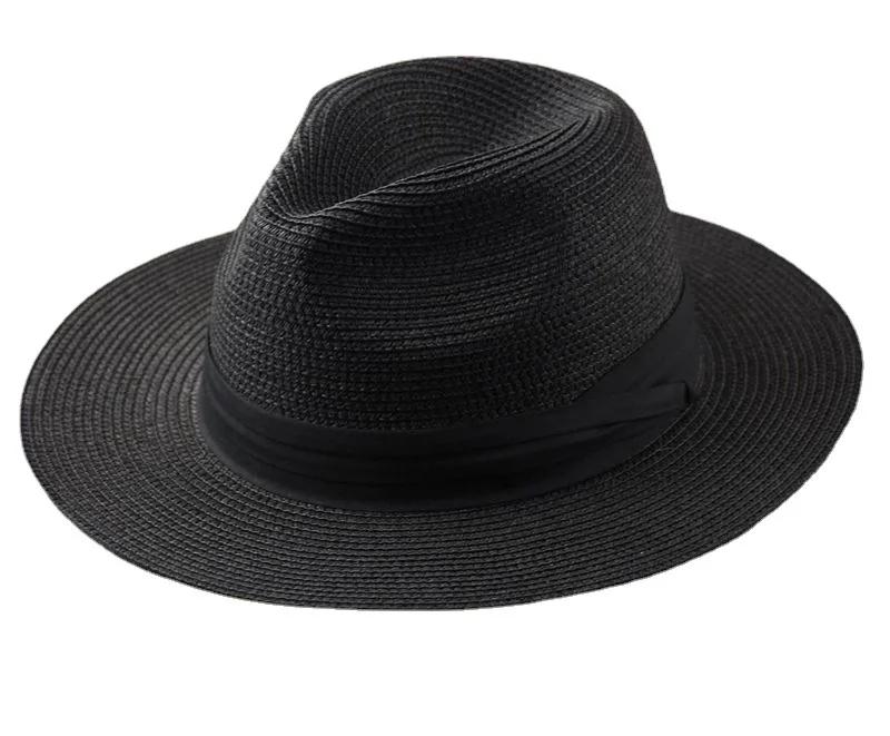 Summer Large Size 64cm Classic Sun Hats for Men Women Panama Hats Couple Wide Brim Beach Straw Hat Big Head Plus Size Fedora Hat