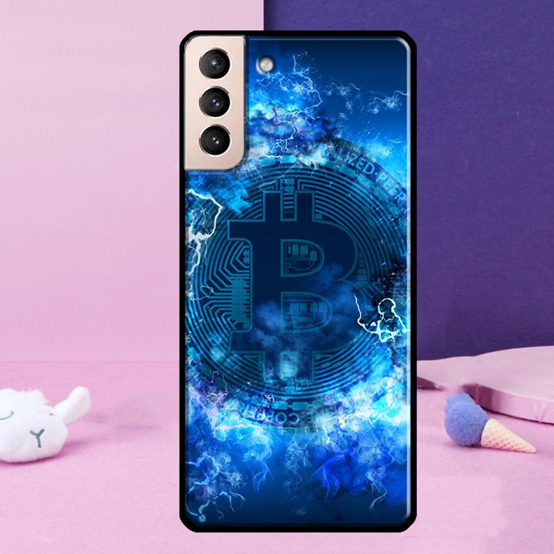 Чехол Bitcoin BTC для Samsung Galaxy S23 S22 Ultra S21 S20 FE Note 10 20 Ultra S8 S9 S10 Plus