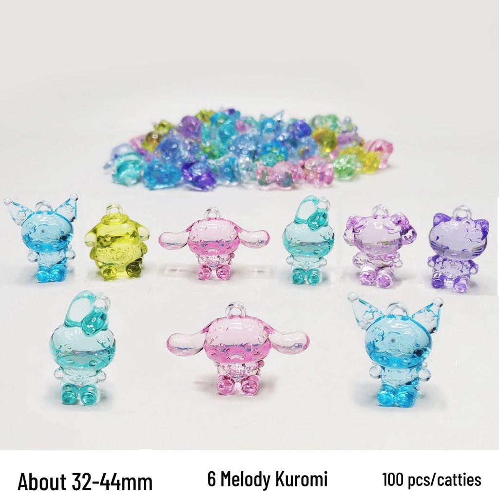Colorful Mini Acrylic Milk Bottle Cartoon Ornaments - Cute Handmade DIY Decorative Accessories