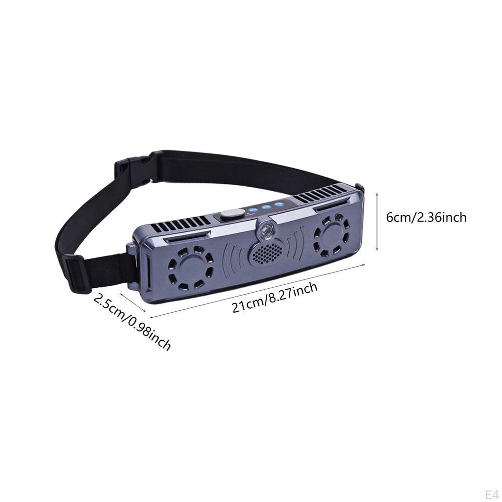 Персональный уличный поясной вентилятор 4 скорости 2 вентиляционных отверстия USB зарядка для строителей