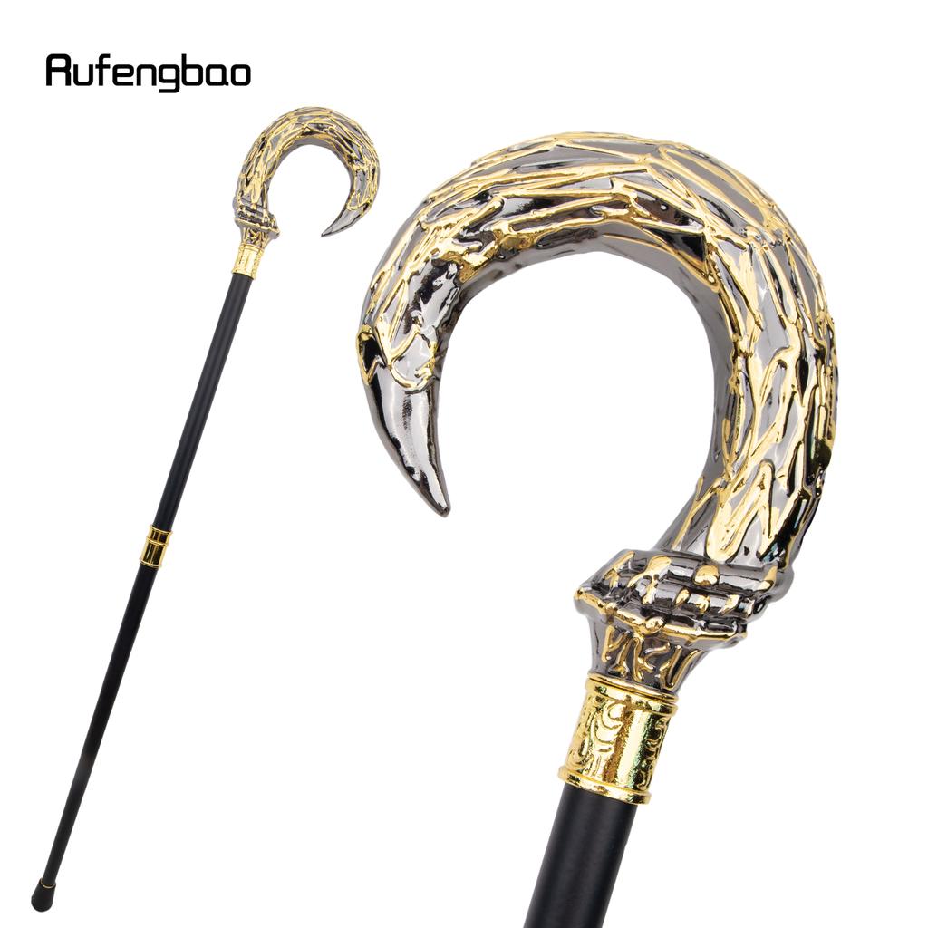 Золотисто-черная трость в стиле стимпанк U, модная трость для ходьбы, роскошный джентльменский посох с набалдашником, трость для ходьбы 92 см