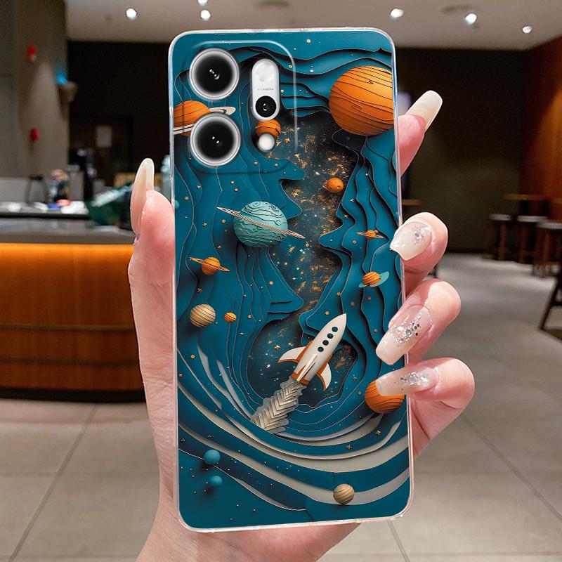 Для Oppo Reno 14 Pro 5G 2025 Чехол Прозрачный Роскошный Модный Бабочки Цветы Мягкий Тонкий Корпус Чехол Для Reno14 14Pro Reno14Pro Обложка