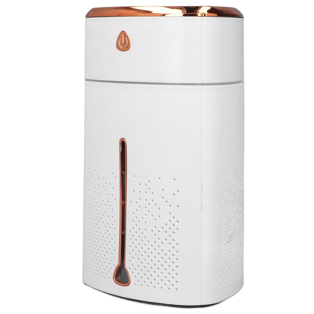 Настольный увлажнитель воздуха, белый, 1000 мл, USB-интерфейс, цветной светодиодный светильник, сенсорное управление, небольшой увлажнитель для дома