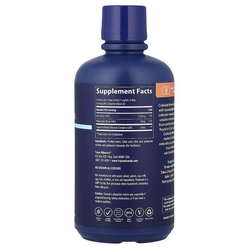 Collodial Minerals, Unflavored, 30 fl oz (887 ml)