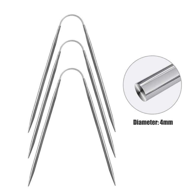 3шт круговые спицы гибкие из нержавеющей стали носок спицы LM