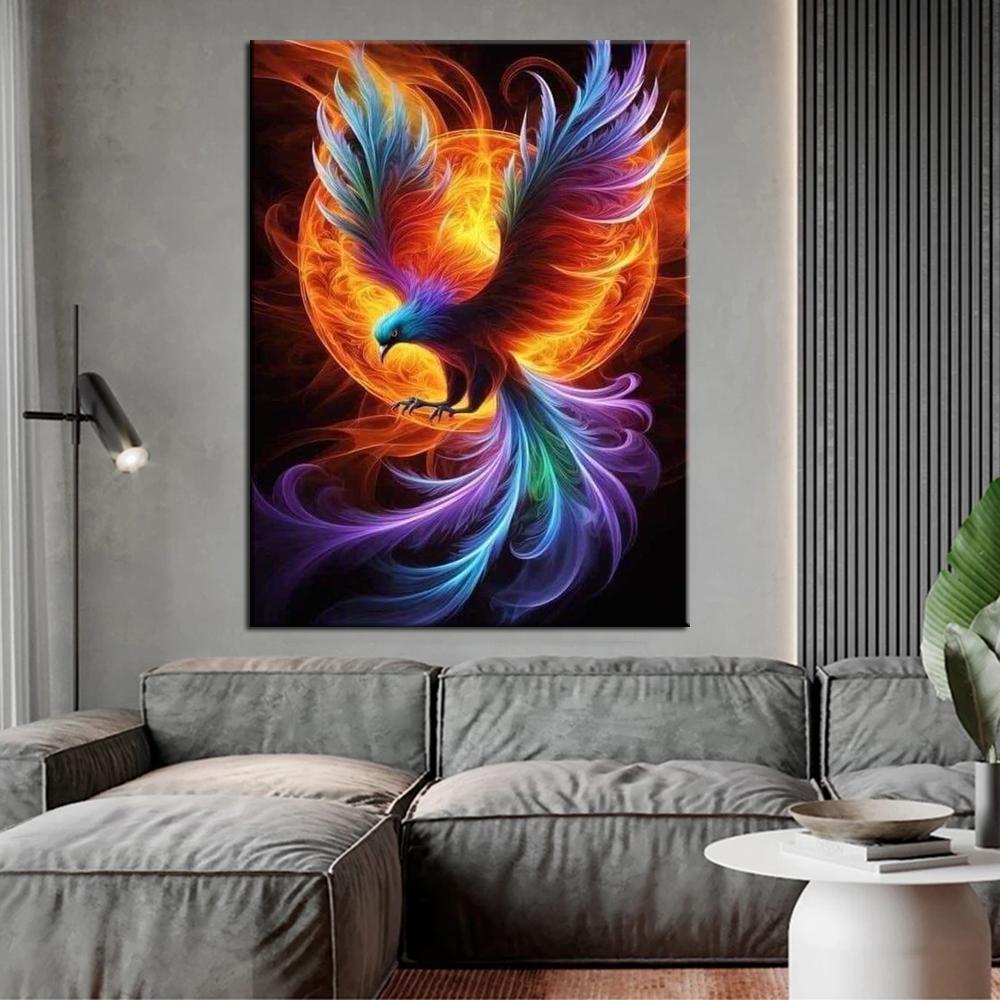 Полный квадратный/круглый дрель 5D DIY алмазная живопись Огонь Феникс картина Алмазная вышивка крестиком домашний декор Y3781