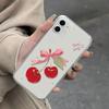 Милый бант-вишенка для чехла телефона iPhone Apple 11/11/11/11Pro/11/11ProMax