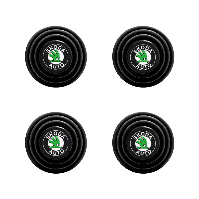 1/2/4pcs Car Door Shock Absorber Cushion Shockproof Pad for Skoda Fabia Kodiaq Kamiq Superb Yeti Octavia Enyaq Rapid Karoq Derivati