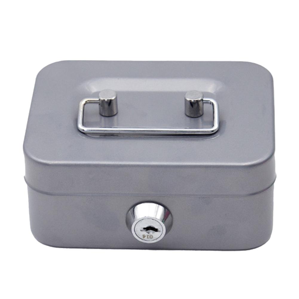 Металлическая копилка с замком на ключ, копилка 4,53x3,78x2,28 дюйма, органайзер для денег, небольшая коробка для хранения для взрослых и детей