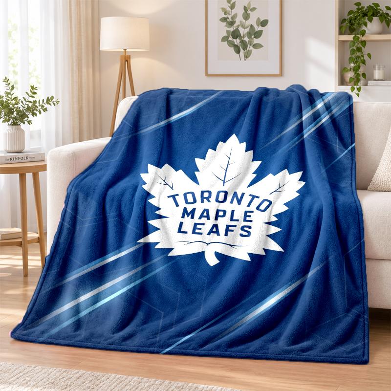 Фланелевое одеяло с принтом Toronto Maple Leafs, теплое и уютное, плед для кровати, для домашнего декора в помещении