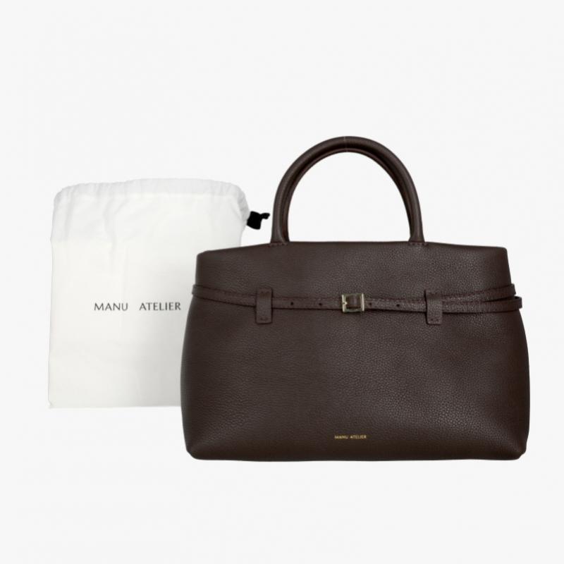 Manuatelier Tote Bag Le Cambon 35 Deep Brown