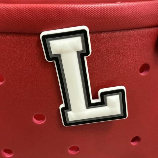 Сумка-подвеска с буквами для сумки Bogg, многоразовая сумка-крокодил, подвеска с алфавитом, обувь из крокодила, украшения, аксессуары, пляжная сумка, сумка, подвеска с буквой