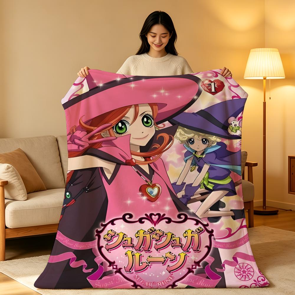 Anime S-Sugar S-Sugar R-Rune Throw hot High-Density Short Plush Blanket Soft Skin-Friendly for Sofa Nap Air-Conditioned Room