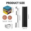 18Pcs Pool Cue Tips Stainless Cue Tip Clamp Cue Tip Shaper Chalk Cubes Pool Cue Repair Kits for Billiard Table Cue Tips