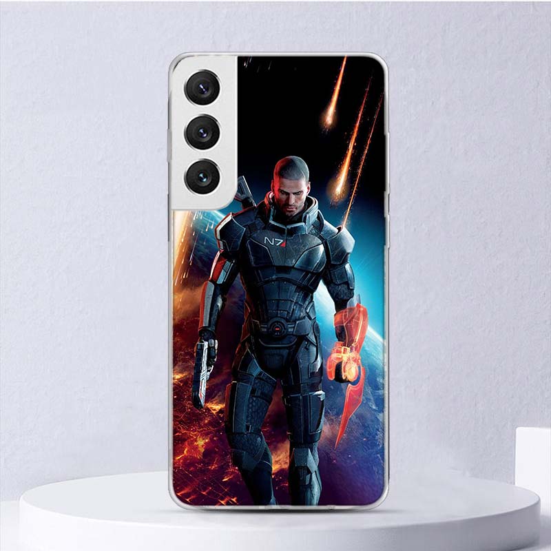 Мягкий чехол N7 Mass Effect для Samsung Galaxy S25 S24 S23 S22 Ultra Чехол для телефона S21 S20 FE S10 Plus S25Edge + Funda Coque