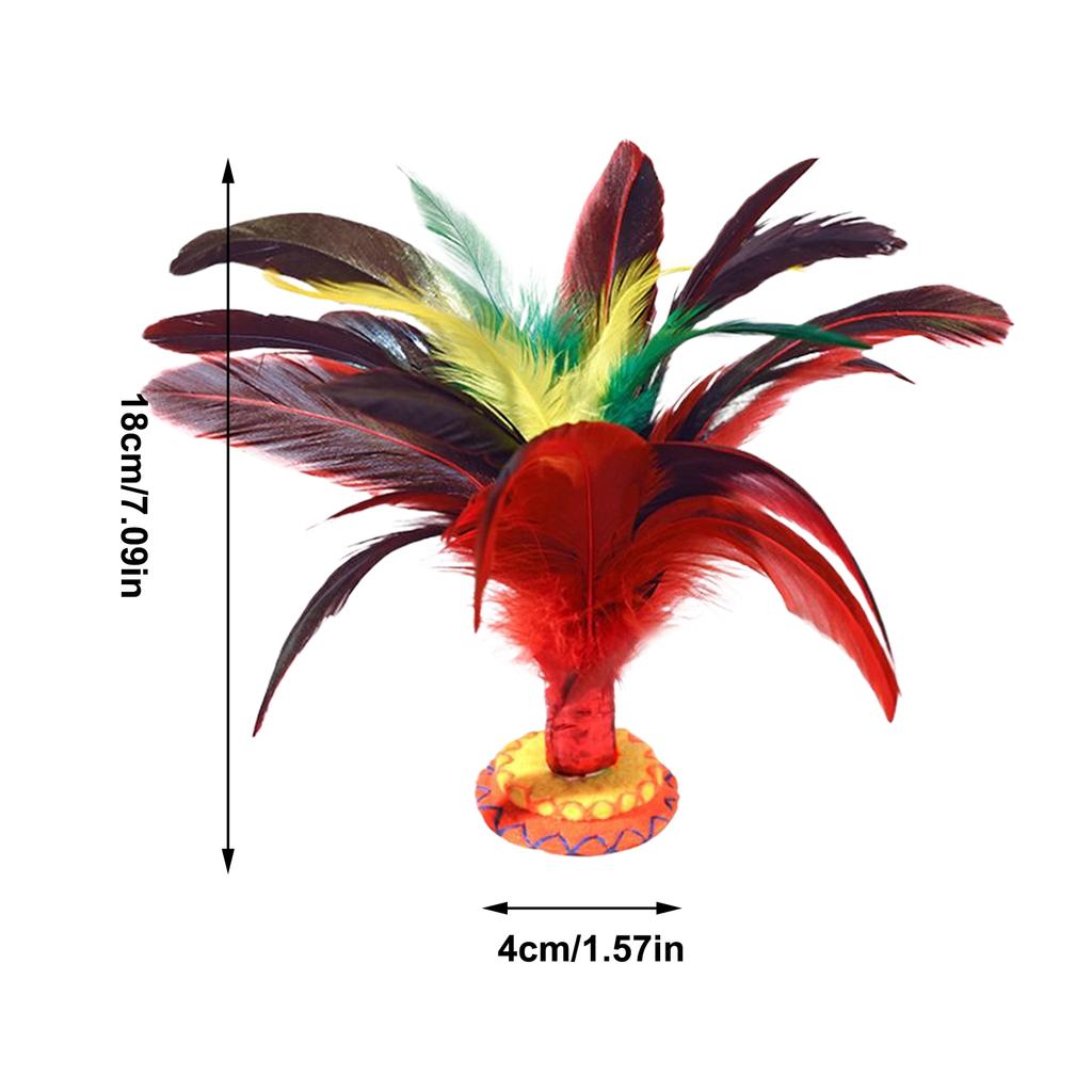 Chinese Jianzi Wear Resistant Chicken Feather Shuttlecock Portable Foot Kick Handwheel Feather Shuttlecock Outdoor Toy Game