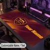 Custom Text Big Mousepad, Extended Desk Pad For Laptop Work GameAS Roma FC