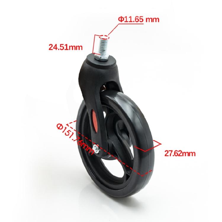 Запасные части для колес инвалидной коляски Переднее колесо для инвалидной коляски Противоскользящее 5/6/8 дюймов