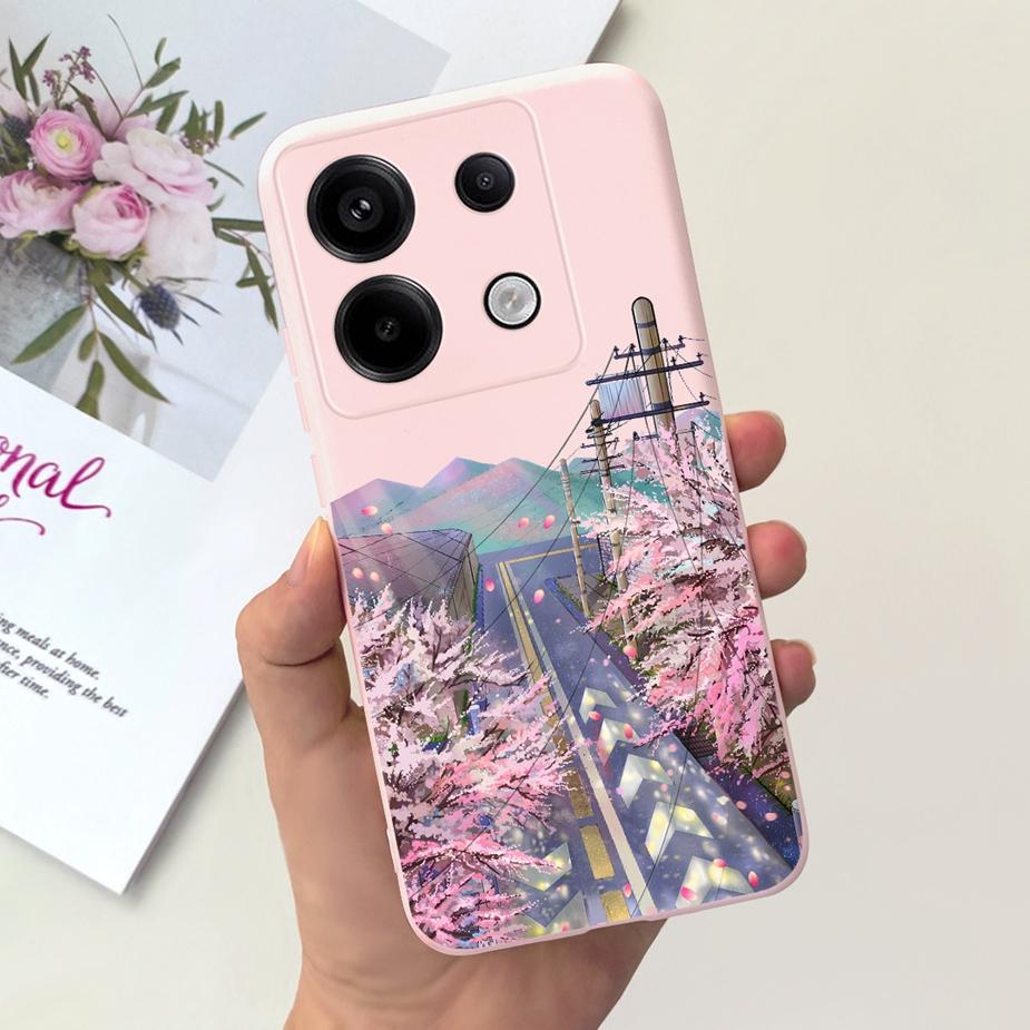 Чехол для Xiaomi Poco X6 Pro 5G Милый Модный Мультяшный Чехол Мягкий ТПУ Чехлы для Телефона Для Xiaomi Poco X6 PocoX6 Pro X6Pro Fundas Бампер