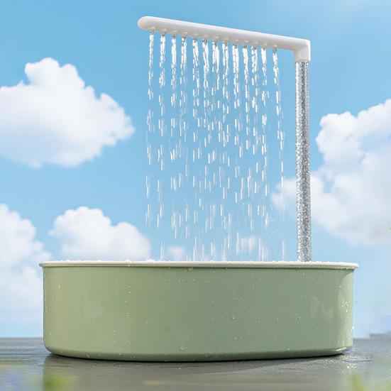 Ванночка для попугаев с защитой от брызг, Душ для птиц, Тихий, Питание от USB-насоса, Автоматический душ для птиц, для какаду, конуров, волнистых попугайчиков, неразлучников