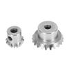 2pcs 18 Tooth Small Gear Honey Extractor Gear Silver Screw And Wrench Set  Manual Type Equipment