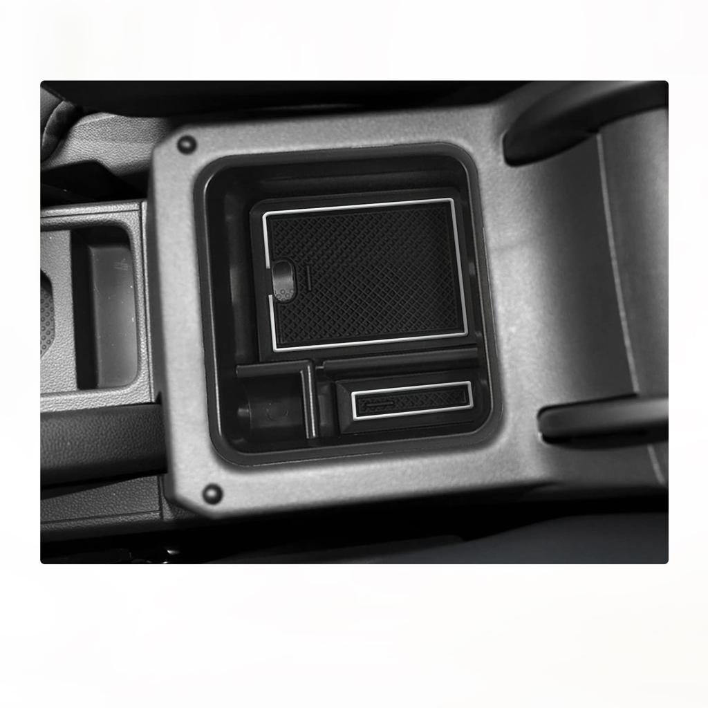 [BIXUAN] Консольный ящик T-Cross, подставка для хранения вещей, подставка для хранения вещей в подлокотнике с резиновым нескользящим ковриком, подходит для моделей автомобилей, идеально подходит для