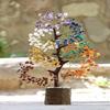Tree, Chakra Crystal Tree for Positive Energy. Crystals. Healing Stones. Tree of the Seven Chakras